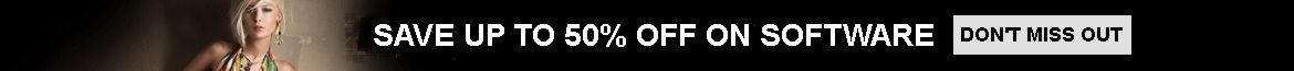 Save up to 50 percent on software